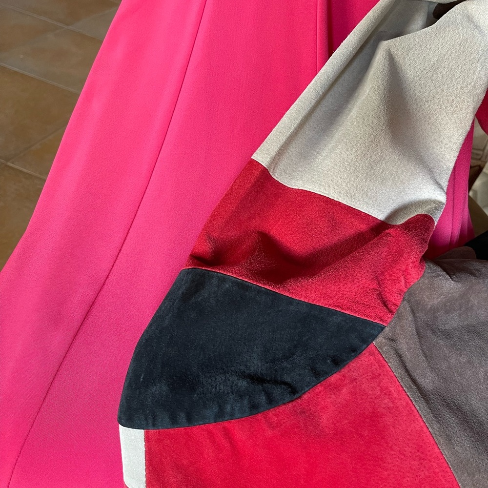 ABS Allen Schwartz Pink Strapless Front-Slit Gown 2 - Picture 8 of 10
